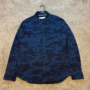 Men’s Levi's Camo Button Up Cardigan Sweater Size Large